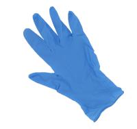 Handschoen nitril blauw M