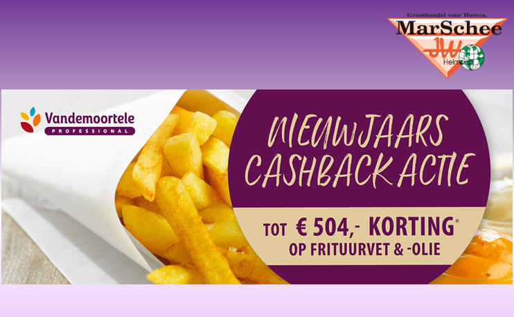 Cashback actie Vandemoortele